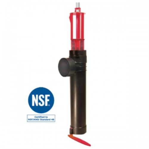 Polylok PL-68 residential septic tank effluent filter with pipe baffle housing Polylok PL-68 residential septic tank effluent filter with pipe baffle housing