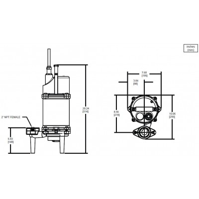 Barnes RV102 1-HP 240v 145470 Sewage Grinder Pump