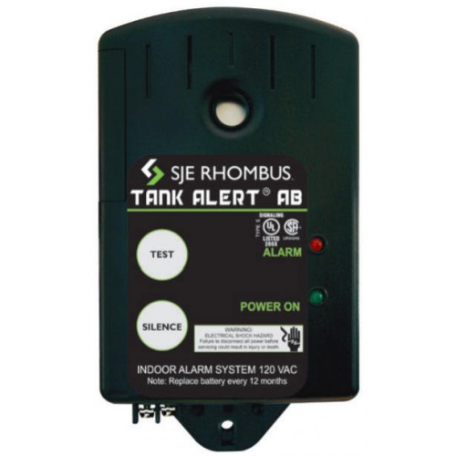 Alarm Tank Alert® AB (auto reset, battery backup) indoor alarm 1021932 120v no switch TA AB-01XAUX with Auxiliary Contacts