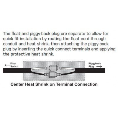 PumpMaster Plus 15PMPD1WP-QF 1036797 15-foot cord 120-volt mechanical pump down float switch with plug