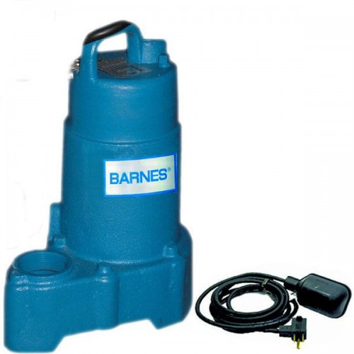 Barnes SP33AX 1/3 HP 115v 20' cord Tethered Automatic Effluent Pump 112550