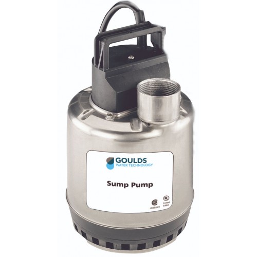 Goulds LSP0311 1/3 HP Plug No Switch, Manual Sump Pump 115v 10' cord
