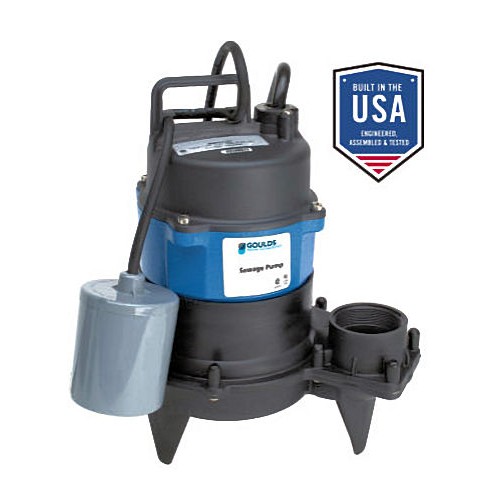 Goulds WW0511A 1/2 HP 115v 10-foot cord automatic submersible sump sewage pump ﻿3872